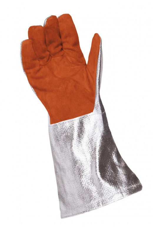 Gants Protection Anti Chaleur 3 Doigts Avec Manchette Cuir Coval - Gants et  moufles de Four Professionnels - La Toque d'Or