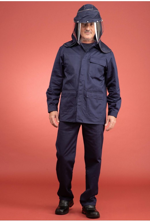 Molten aluminium jacket + | EDC Protection.
