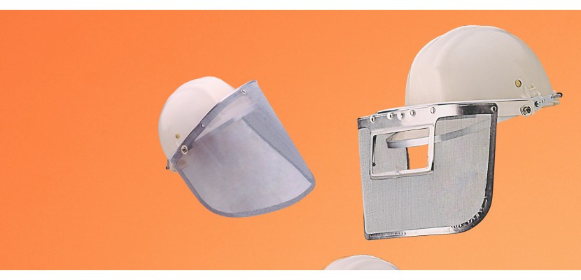 Metal fabric visors