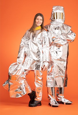 Aluminised garments